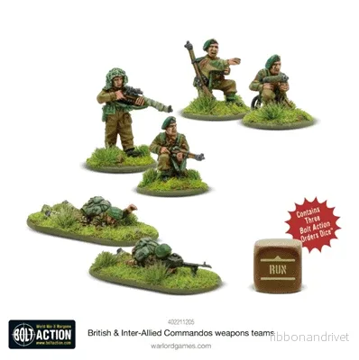 Bolt Action – Brittiska & Inter-Allierade Kommandos Vapenteam