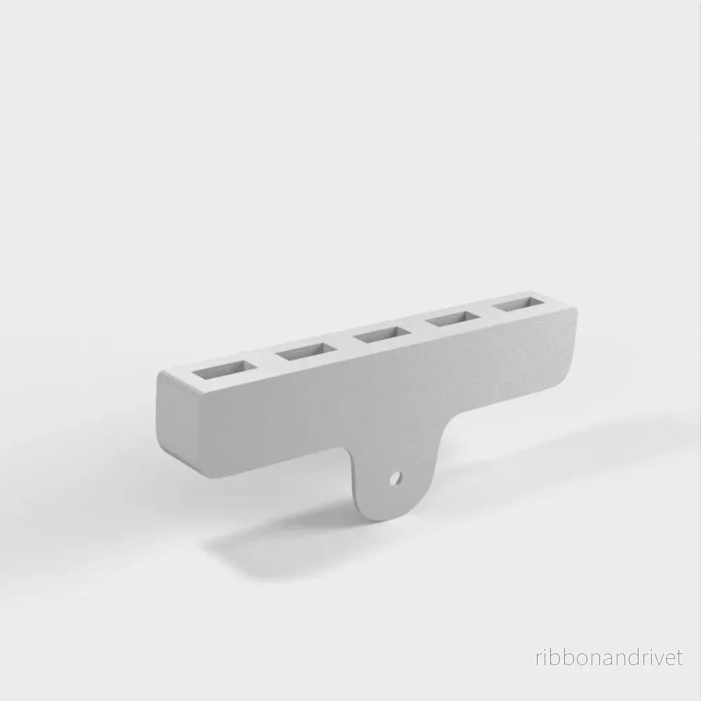 Vägghållare för USB-kablar med 5 platser - Bild 3
