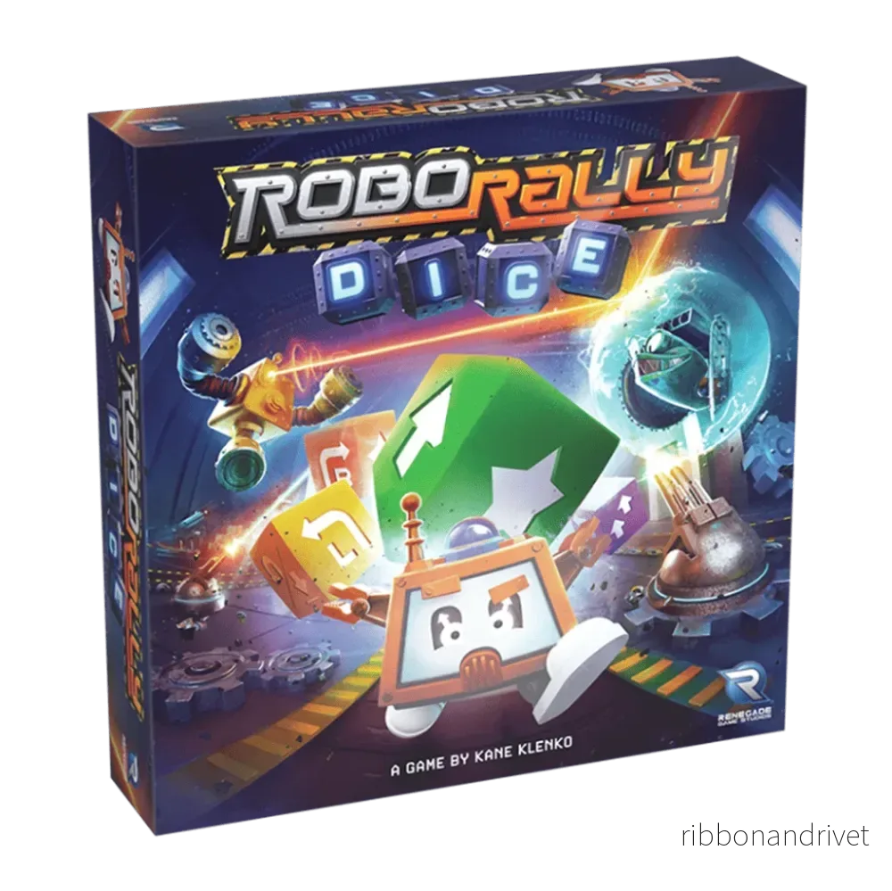 Robo Rally Dice – tävlingsspel med tärningsprogrammering och robotuppgraderingar