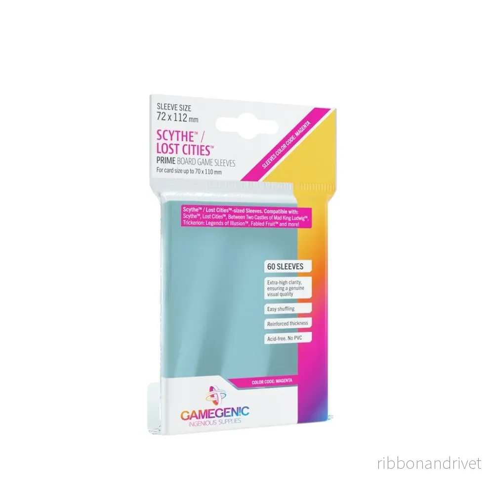 Gamegenic – PRIME Scythe/Lost Cities Sleeves 72 x 112 mm – Clear (80 Sleeves) Gamegenic – PRIME Scythe/Lost Cities Sleeves 72 x 112 mm – Clear (80 Sleeves)