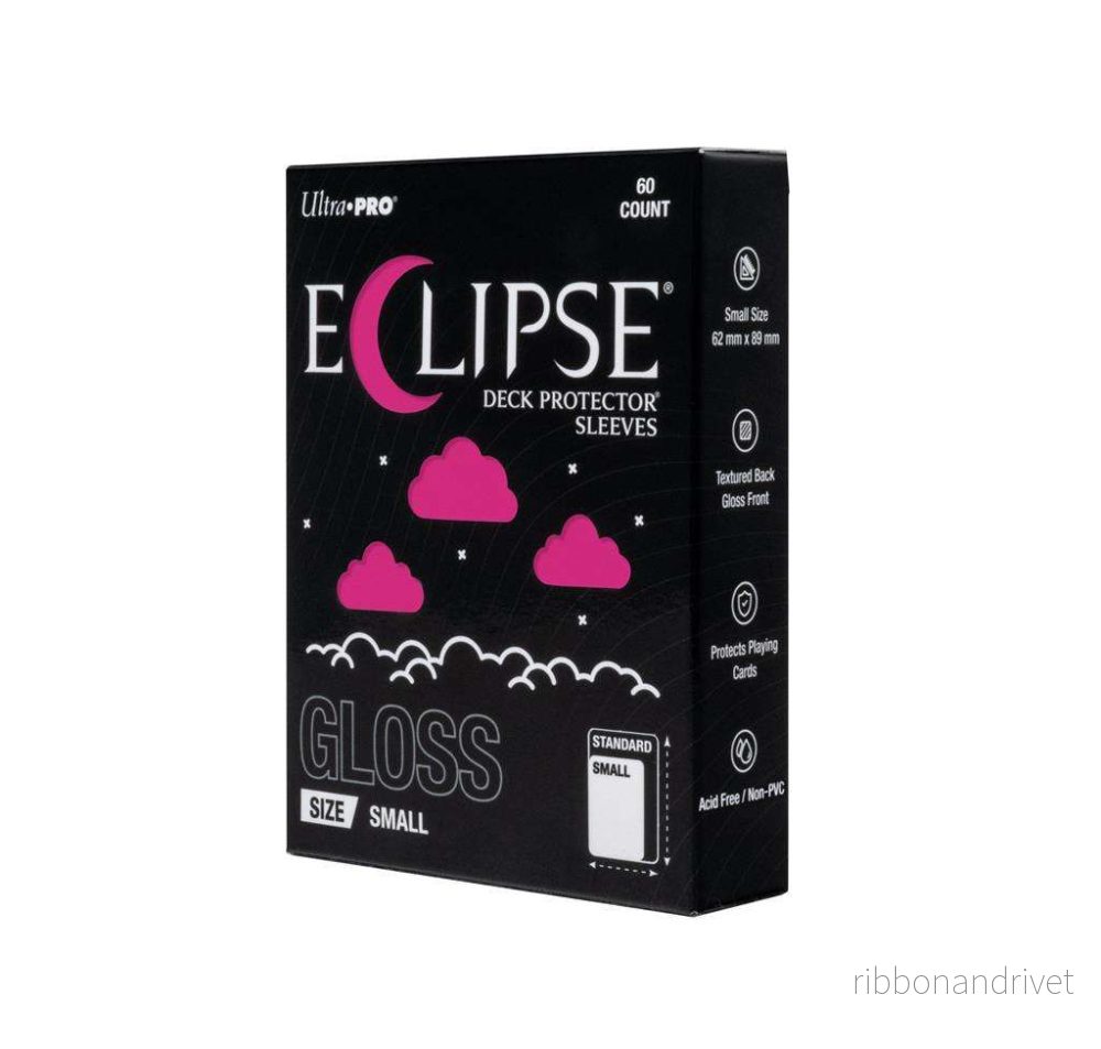ECLIPSE® Gloss Small DECK PROTECTOR® Sleeves: Hot Pink – 60 st