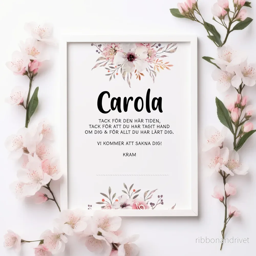 Tack till … | Poster med text Tack till … | Poster med text