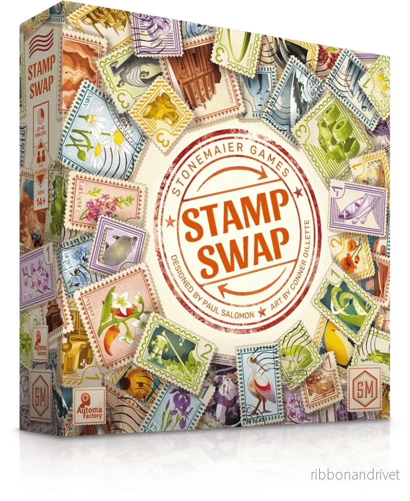 Stamp Swap – strategiskt frimärksspel designat av Paul Salomon Stamp Swap – strategiskt frimärksspel designat av Paul Salomon