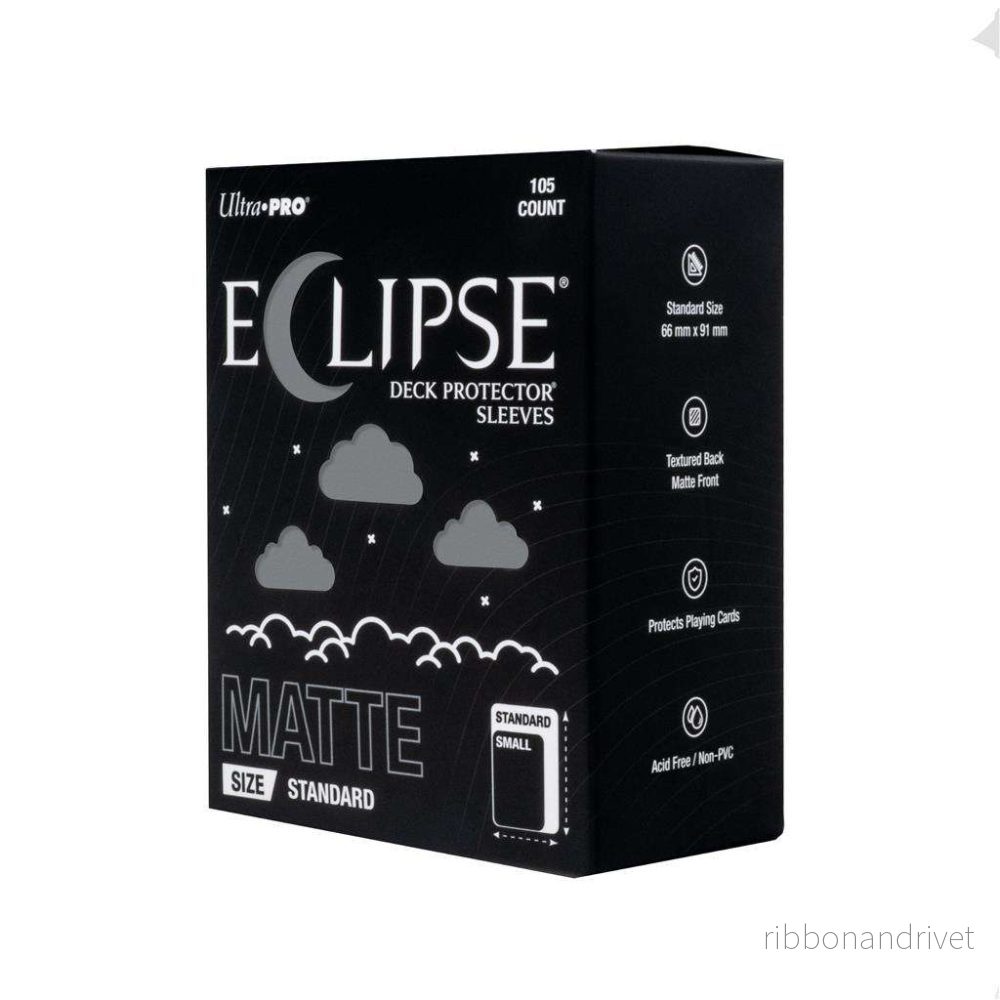 ECLIPSE® Matte Standard DECK PROTECTOR® Sleeves: Smoke Grey – 105 st