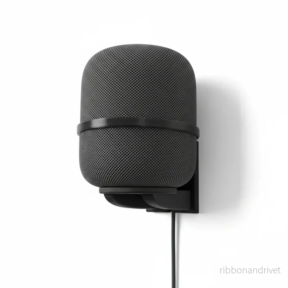 Väggfäste för montering av Apple Homepod gen 1 (2 delar)