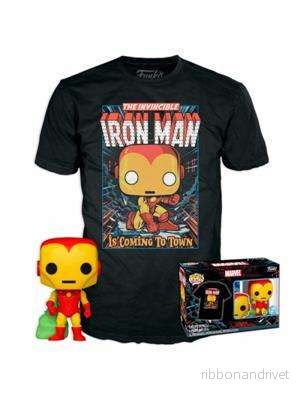 Funko POP POP&Tee: Marvel – Holiday Iron Man T-Shirt Funko POP POP&Tee: Marvel – Holiday Iron Man T-Shirt