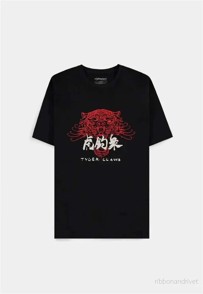 Cyberpunk 2077 – kortärmad T-shirt för herr, Tiger Claws, M Cyberpunk 2077 – kortärmad T-shirt för herr, Tiger Claws, M