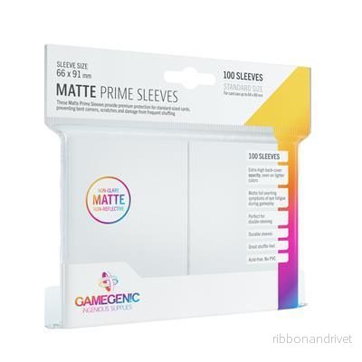 Gamegenic Matte Prime Sleeves Vit (100 Ärmar) - Bild 2