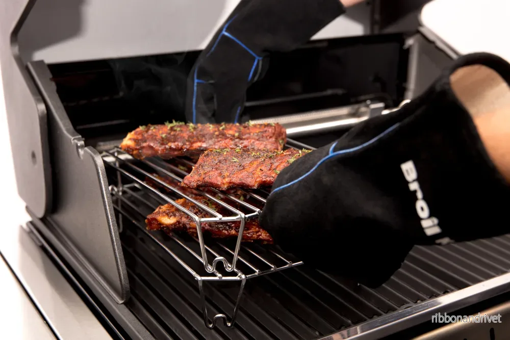 Grillhandskar läder - Bild 3