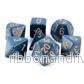 Chessex Opaque Polyhedral 7-Tärningsset – Dusty Blue med Guld Chessex Opaque Polyhedral 7-Tärningsset – Dusty Blue med Guld