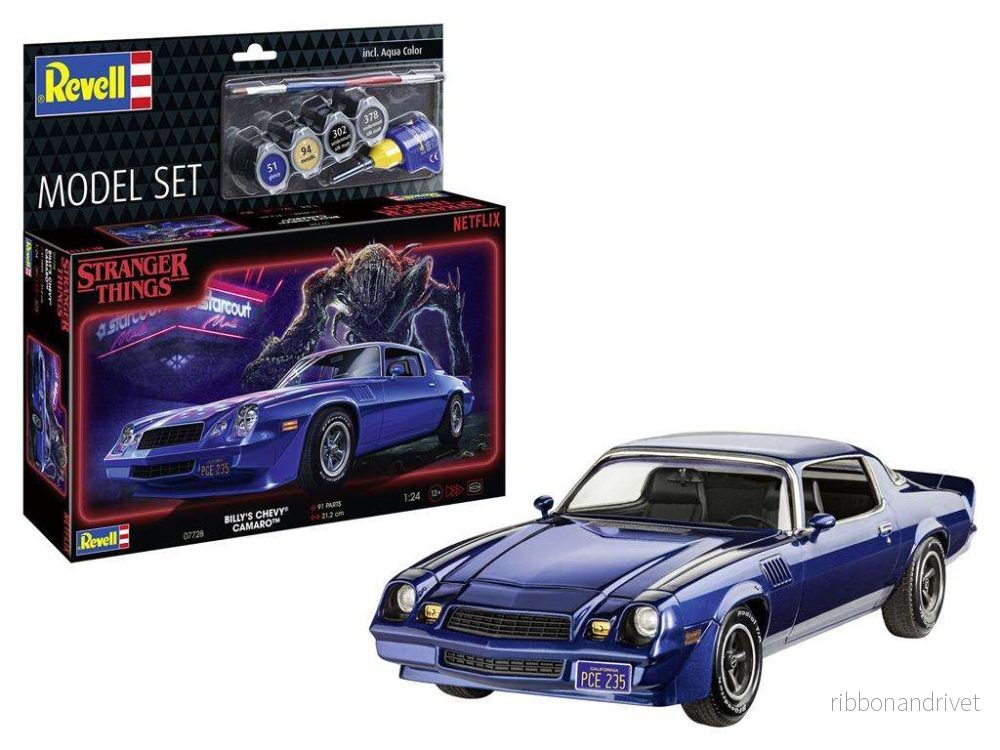 Revell: Modellset ”Stranger Things” Chevy Camaro Z/28 Revell: Modellset ”Stranger Things” Chevy Camaro Z/28