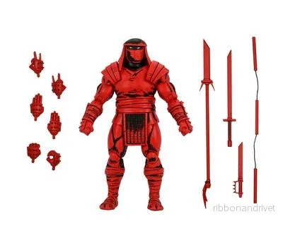 TMNT (Mirage Comics) - 7" Skala Action Figur - Röd och Svart Foot Enforcer - Bild 2