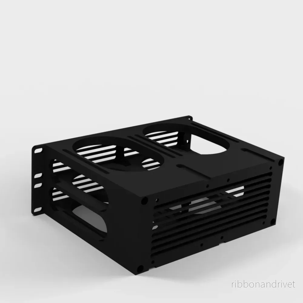 10-tums Rackmontering för 4x 3,5 Hårddiskar - Bild 3