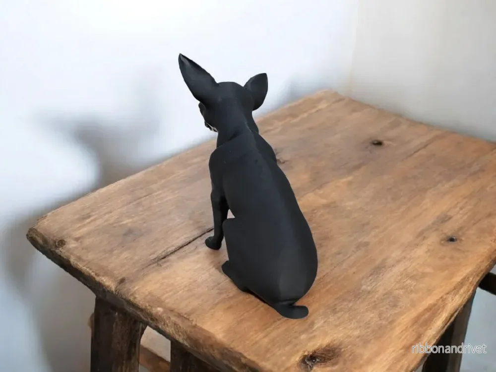 Minimalistisk Chihuahua-skulptur till heminredningen - Bild 2