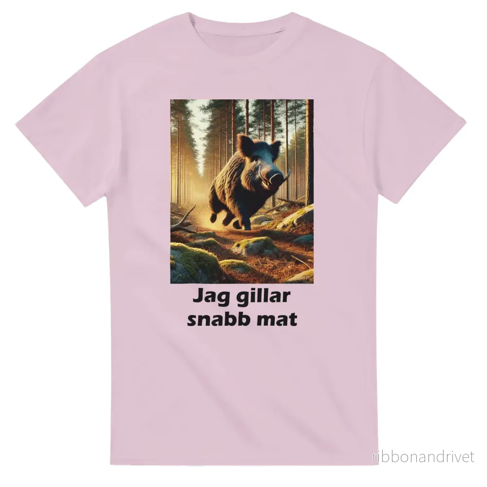T-shirt "Jag gillar snabb mat" – Perfekt för jägare med humor ”Hunting edition” - Bild 3