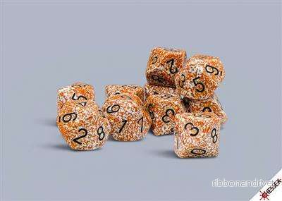 Speckled® Rust – set med tio d10-tärningar