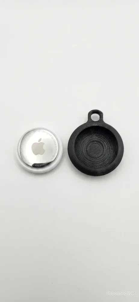 Flexibelt TPU-skal för Apple AirTag med nyckelring - Bild 2