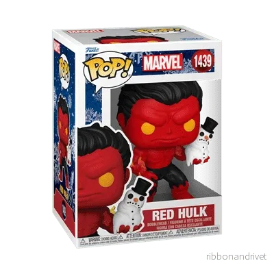 Funko POP Marvel: Holiday S4 – Red Hulk med snögubbe Funko POP Marvel: Holiday S4 – Red Hulk med snögubbe