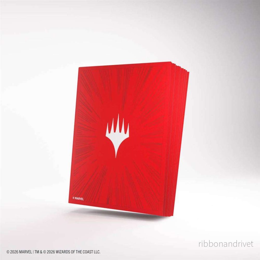 Magic: The Gathering | Marvel Super Heroes Double Sleeving Pack 100 – Comic Burst Red Magic: The Gathering | Marvel Super Heroes Double Sleeving Pack 100 – Comic Burst Red