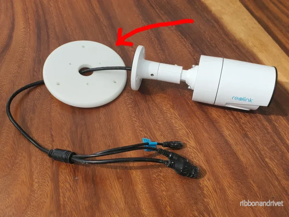 Reolink kameraplatt väggfäste för diskret kabelinstallation Reolink kameraplatt väggfäste för diskret kabelinstallation