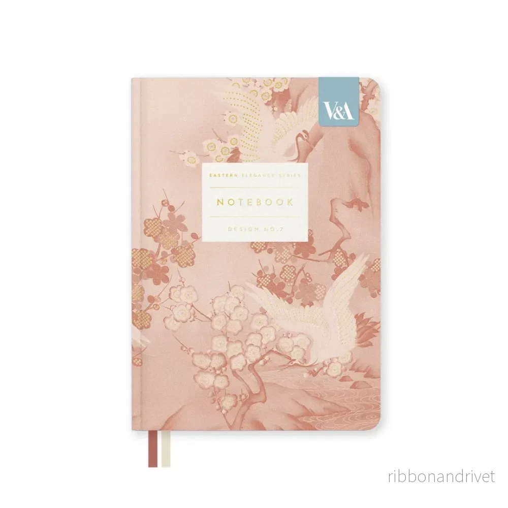 Anteckningsbok B6 – Eastern Elegance: Cranes & Blossom (Flame Tree Publishing) Anteckningsbok B6 – Eastern Elegance: Cranes & Blossom (Flame Tree Publishing)