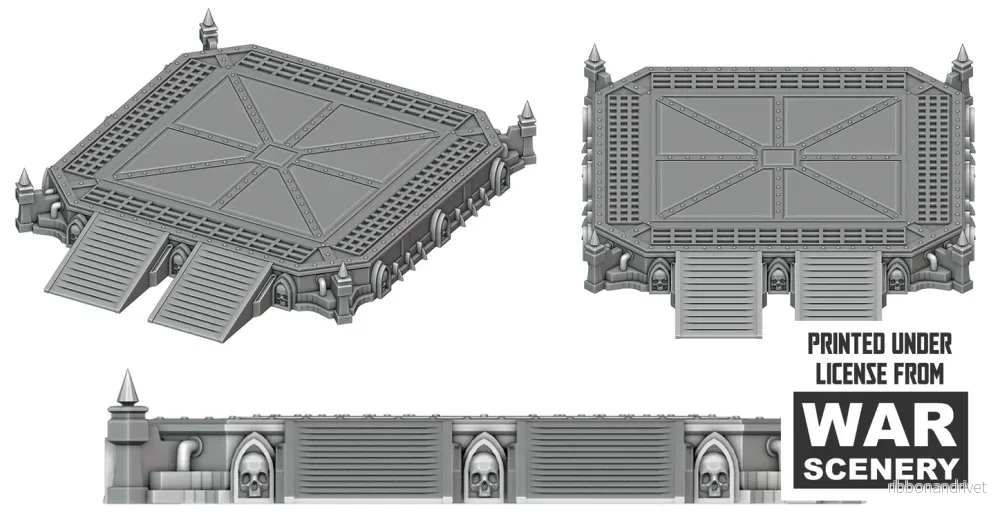Dystopisk Landningsplats Wargame Terräng för Warhammer 40k - Bild 3