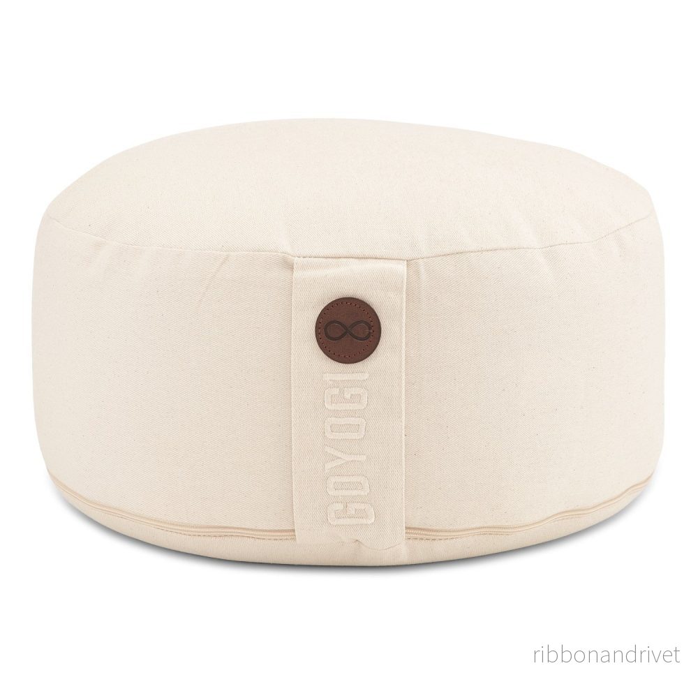 Calm Organic Cotton Round Meditation Cushion – Natural Calm Organic Cotton Round Meditation Cushion – Natural