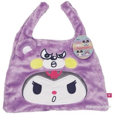 Sanrio Mini Fur Tote Bag – Kuromi Sanrio Mini Fur Tote Bag – Kuromi