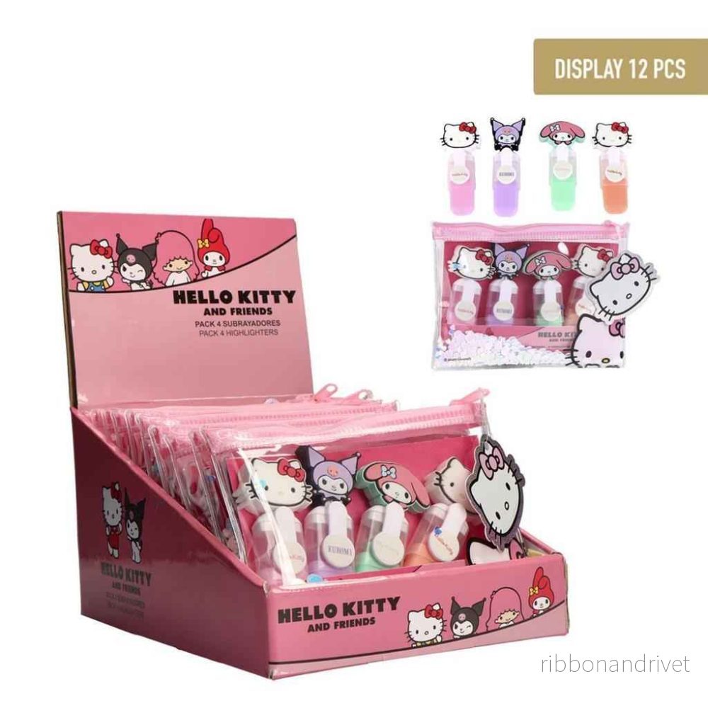 Hello Kitty – Set med 4 Markörer Hello Kitty – Set med 4 Markörer