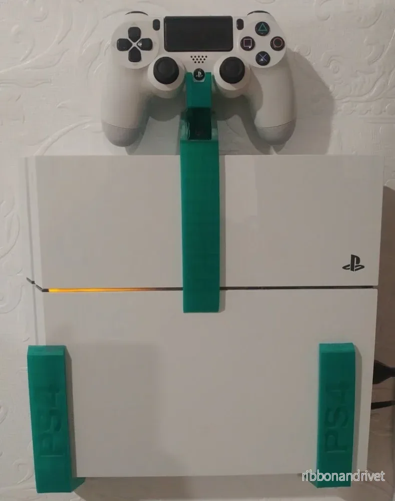 PS4 Väggfäste med Handkontrollhållare