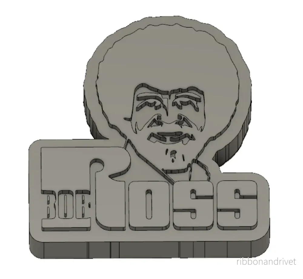 Bob Ross-logotypen – ikonen för den glada mätaren