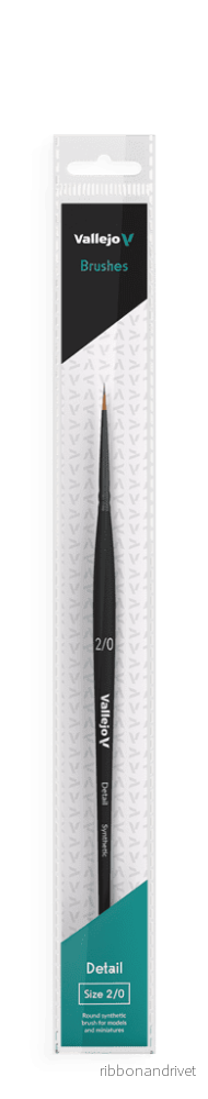 Vallejo Rund Syntetborste No. 2/0 – Perfekt för Detaljarbete Vallejo Rund Syntetborste No. 2/0 – Perfekt för Detaljarbete