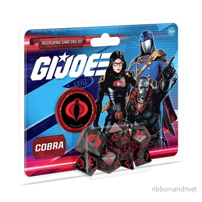 G.I. JOE Rollspelssats med Cobra-tärningar G.I. JOE Rollspelssats med Cobra-tärningar