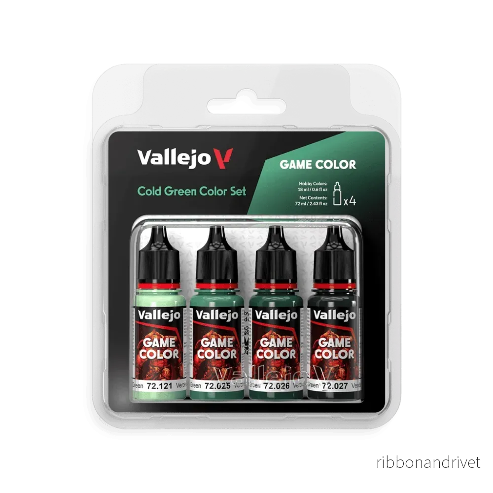 Vallejo Game Color - Cold Green Färgset 18 ml