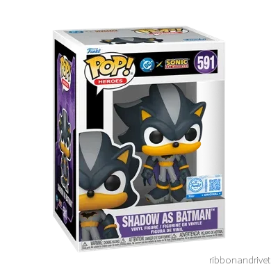 Funko POP Hjältar: JLA & Sonic – Shadow/Batman Funko POP Hjältar: JLA & Sonic – Shadow/Batman