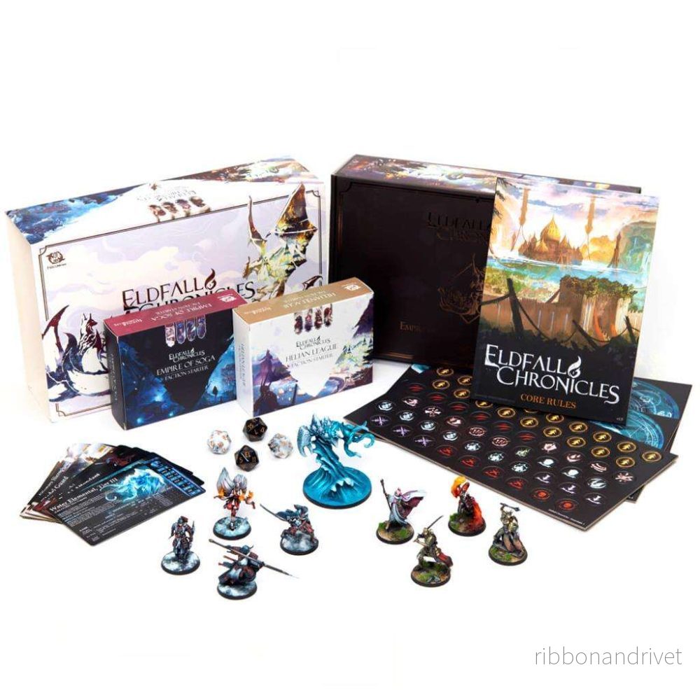 Eldfall Chronicles – Tvåspelars Starter Set: Imperiet av Soga vs Helian League Eldfall Chronicles – Tvåspelars Starter Set: Imperiet av Soga vs Helian League