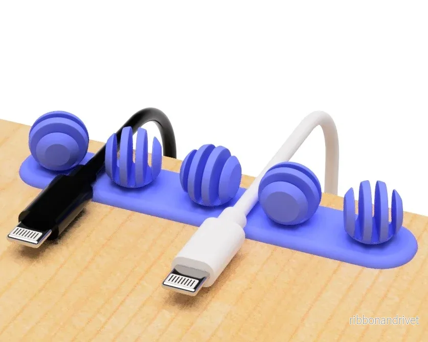 USB-kabelhållare i honungsskedsdesign - Bild 2