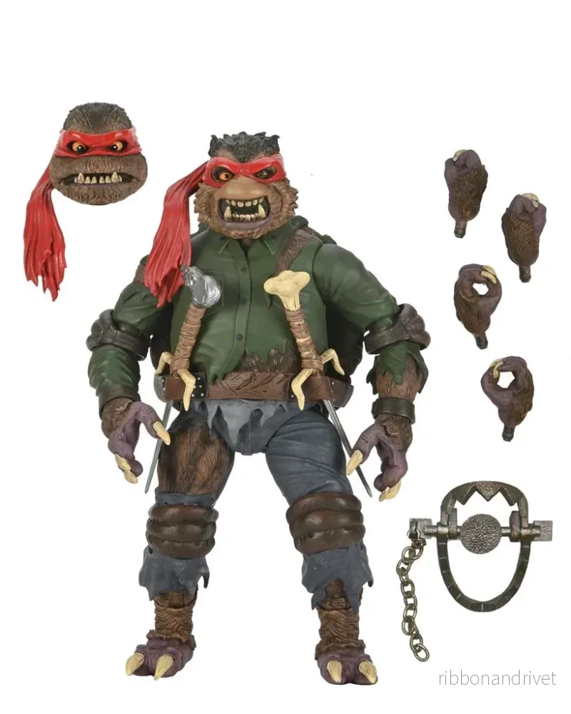 Universal Monsters x TMNT – 7″ Actionfigur – Ultimate Raphael som Vargmannen