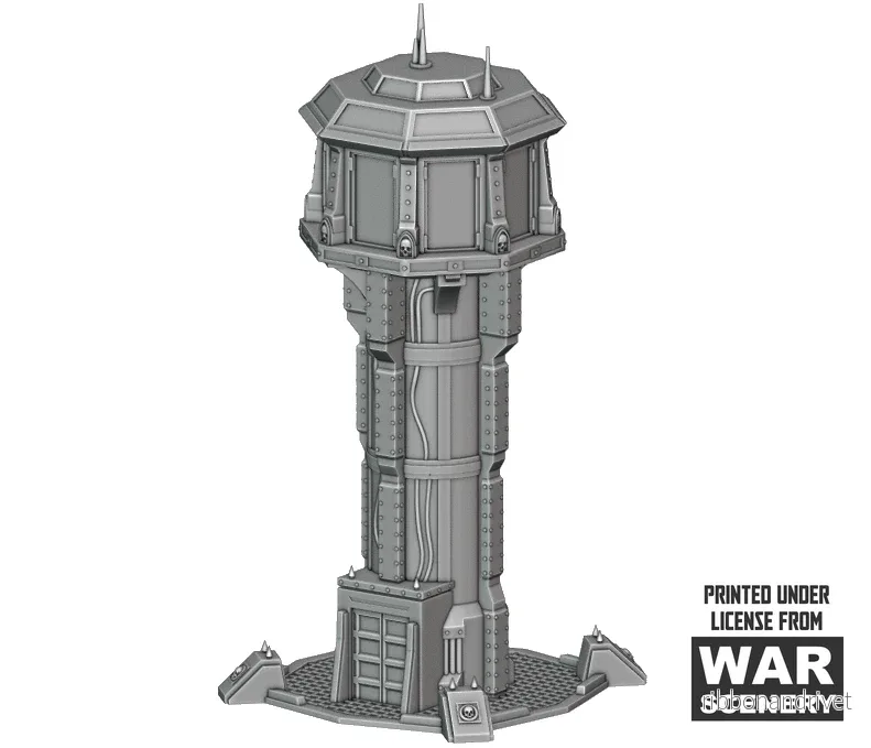 Detaljerat Luftkontrolltorn Terräng för Warhammer 40k - Bild 3