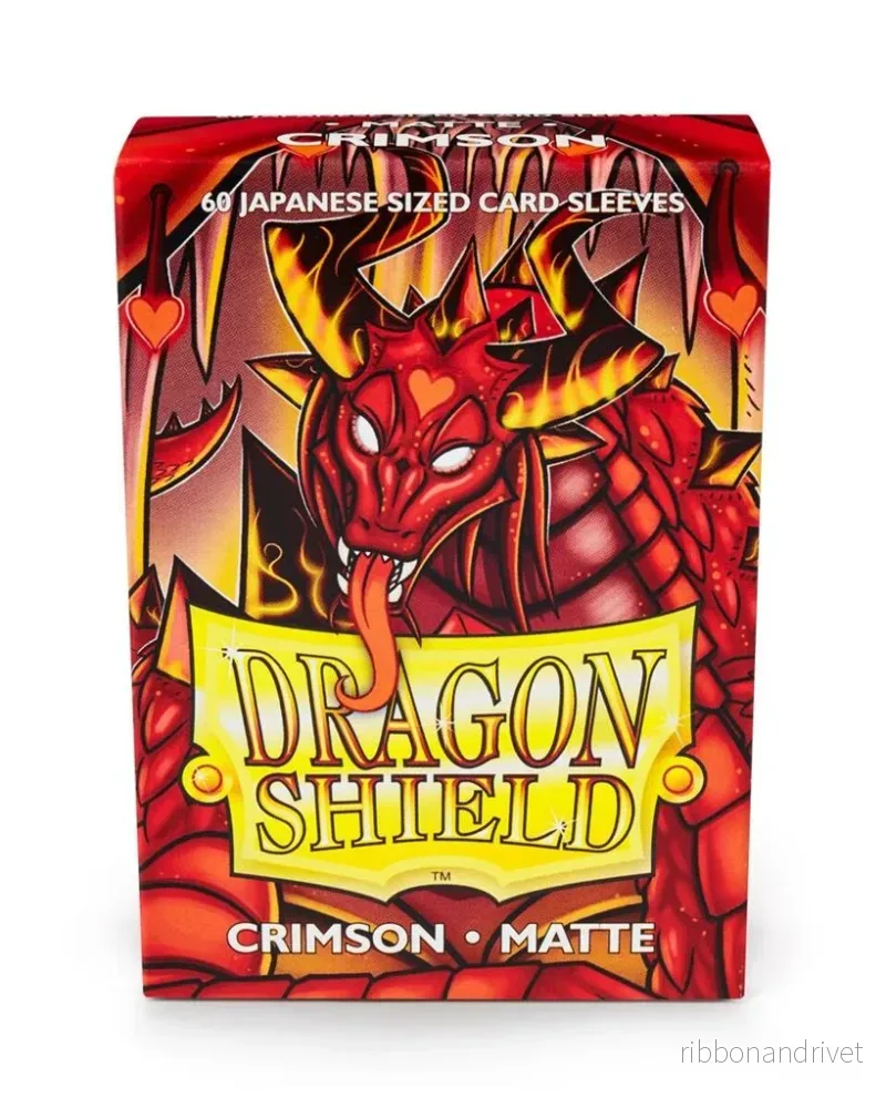 Dragon Shield Små Sleeves – Japansk Matt Crimson (60 Sleeves) Dragon Shield Små Sleeves – Japansk Matt Crimson (60 Sleeves)
