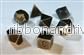 Chessex Specialty Dice Set - Solid Dark Metal Colour Poly 7 die set