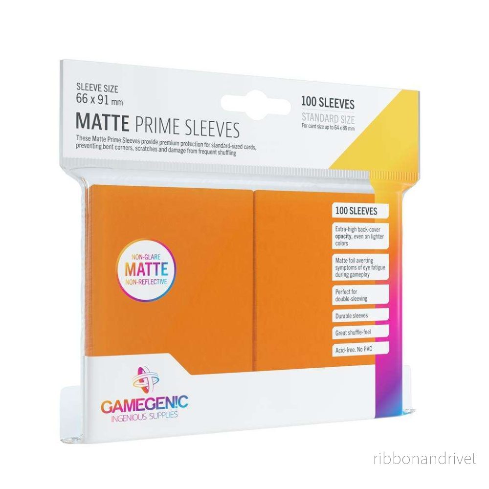 Gamegenic – Matte Prime Sleeves Orange (100 Sleeves) Gamegenic – Matte Prime Sleeves Orange (100 Sleeves)