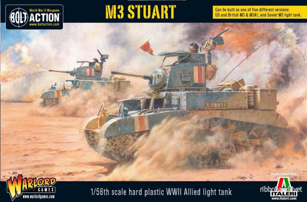 Bolt Action – M3 Stuart Plastikkmodell Bolt Action – M3 Stuart Plastikkmodell