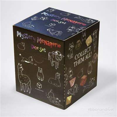 Box med 12 paket Mystery Menagerie-tärningsset - Bild 2