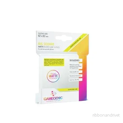 Gamegenic - MATTE Big Square-Sized Sleeves 82 x 82 mm - Clear (50 Sleeves) - Bild 2