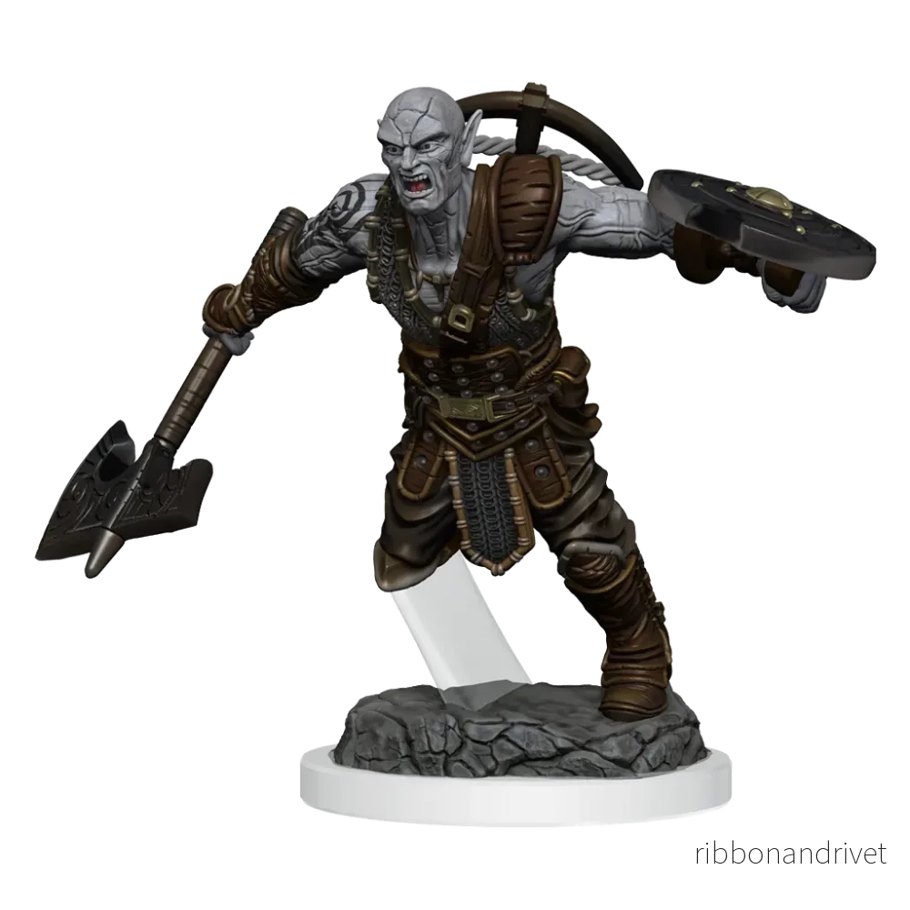 D&D Nolzur's Marvelous Miniatures: Earth Genasi Fighter