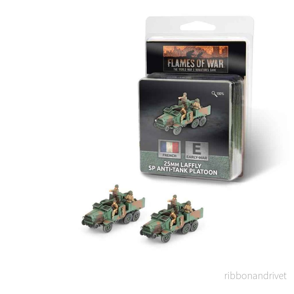Flames of War – 25 mm Laffly SP Anti-tank Pluton (x2) Flames of War – 25 mm Laffly SP Anti-tank Pluton (x2)