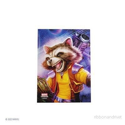 Gamegenic - Marvel Champions FINE ART Sleeves – Rocket Raccoon (51 Sleeves) - Bild 2
