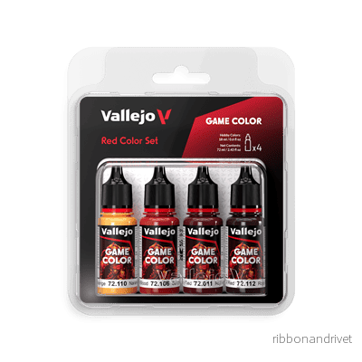 Vallejo Game Color Röd Färgset - 4 Färger 18 ml - Bild 2