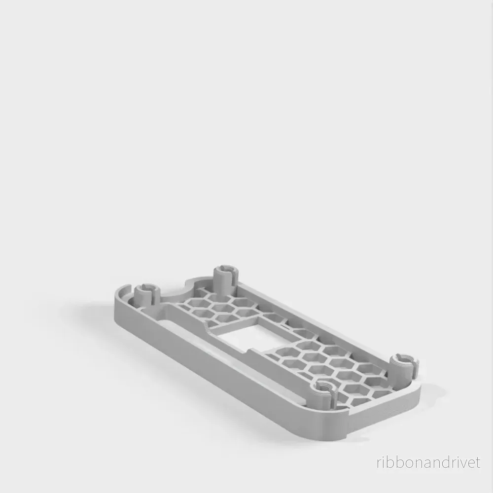 Honeycomb-fodral för Raspberry Pi Zero 2 W med valfritt extruderingsfäste Honeycomb-fodral för Raspberry Pi Zero 2 W med valfritt extruderingsfäste
